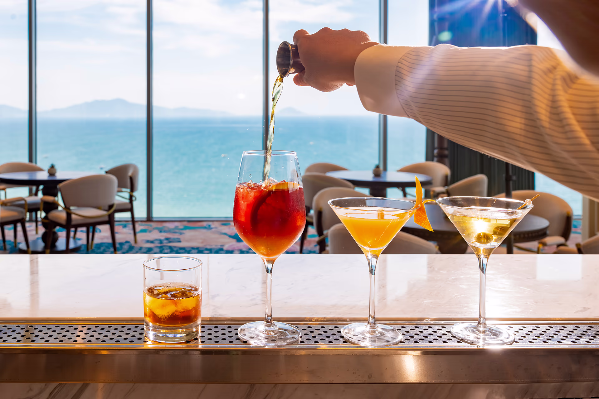 Premium beverages selection