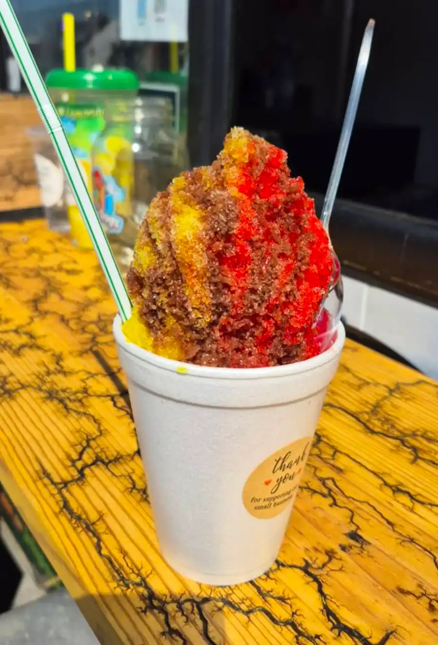 a snowcone