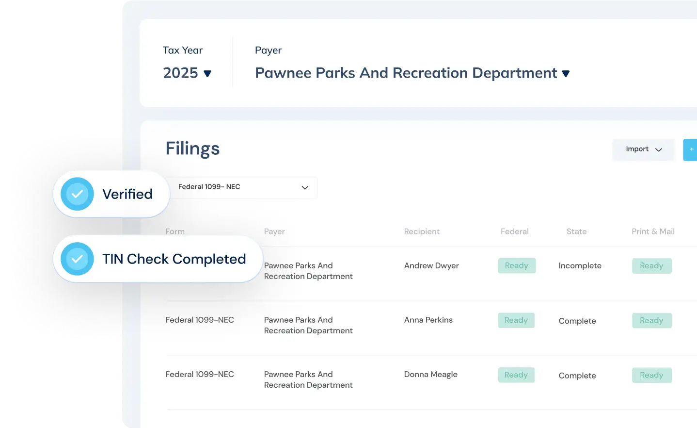 Adams Tax Forms Helper eFile screen