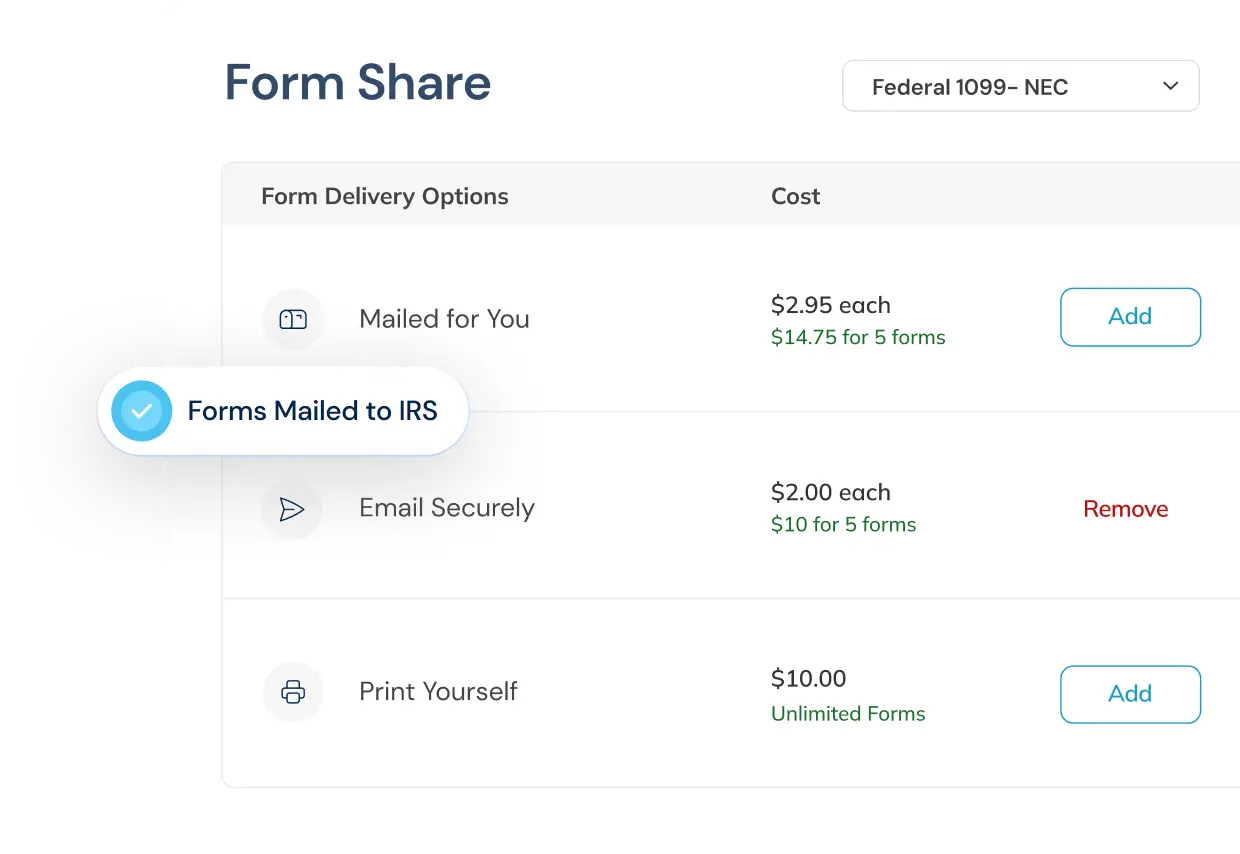 Adams Tax Forms Helper Form Share screen