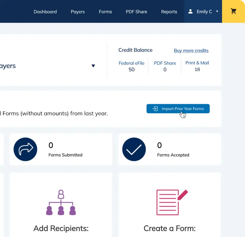 Screenshot of Adams Tax Forms Helper screen