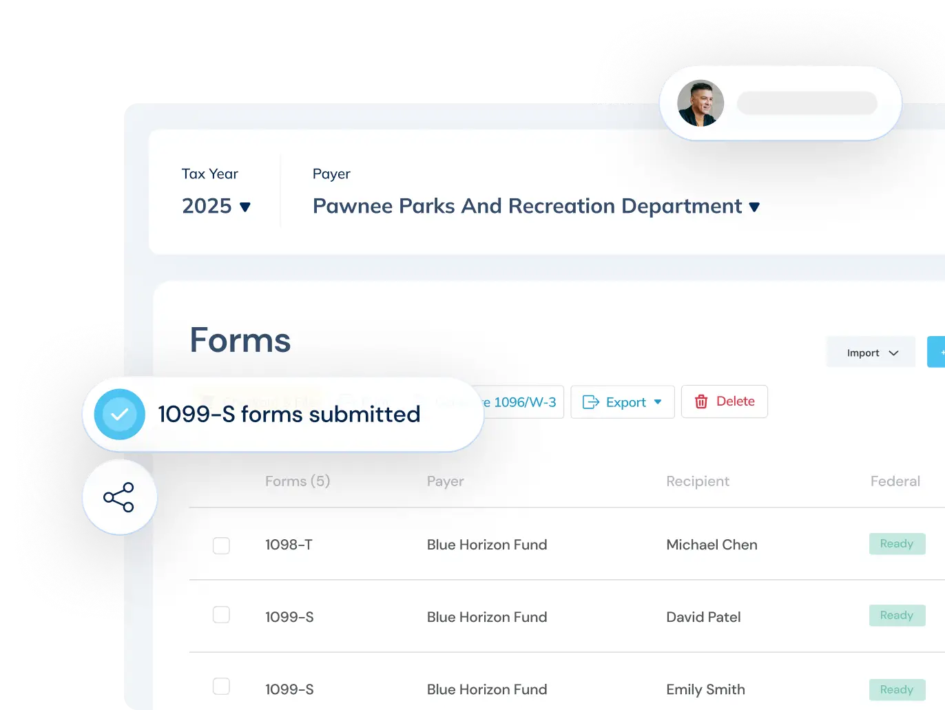 Adams Tax Forms Helper eFile screen