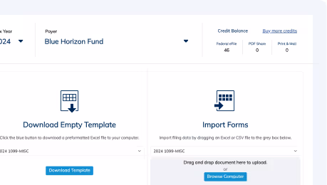 Adams Tax Form Helper Import from CSV or Excel file screenshot