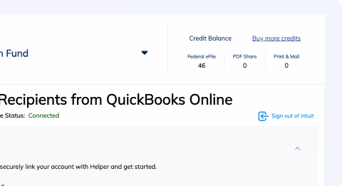 Adams Tax Form Helper Import from Quickbooks screenshot