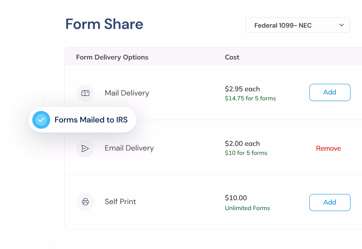 Adams Tax Forms Helper Form Share screen