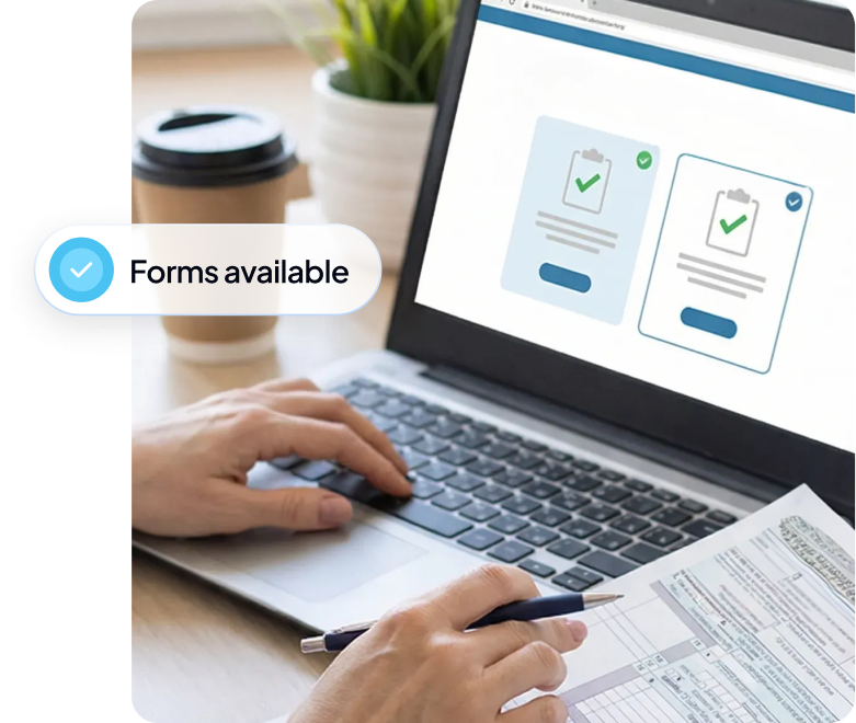 Adams Tax Forms Helper Form Share screen