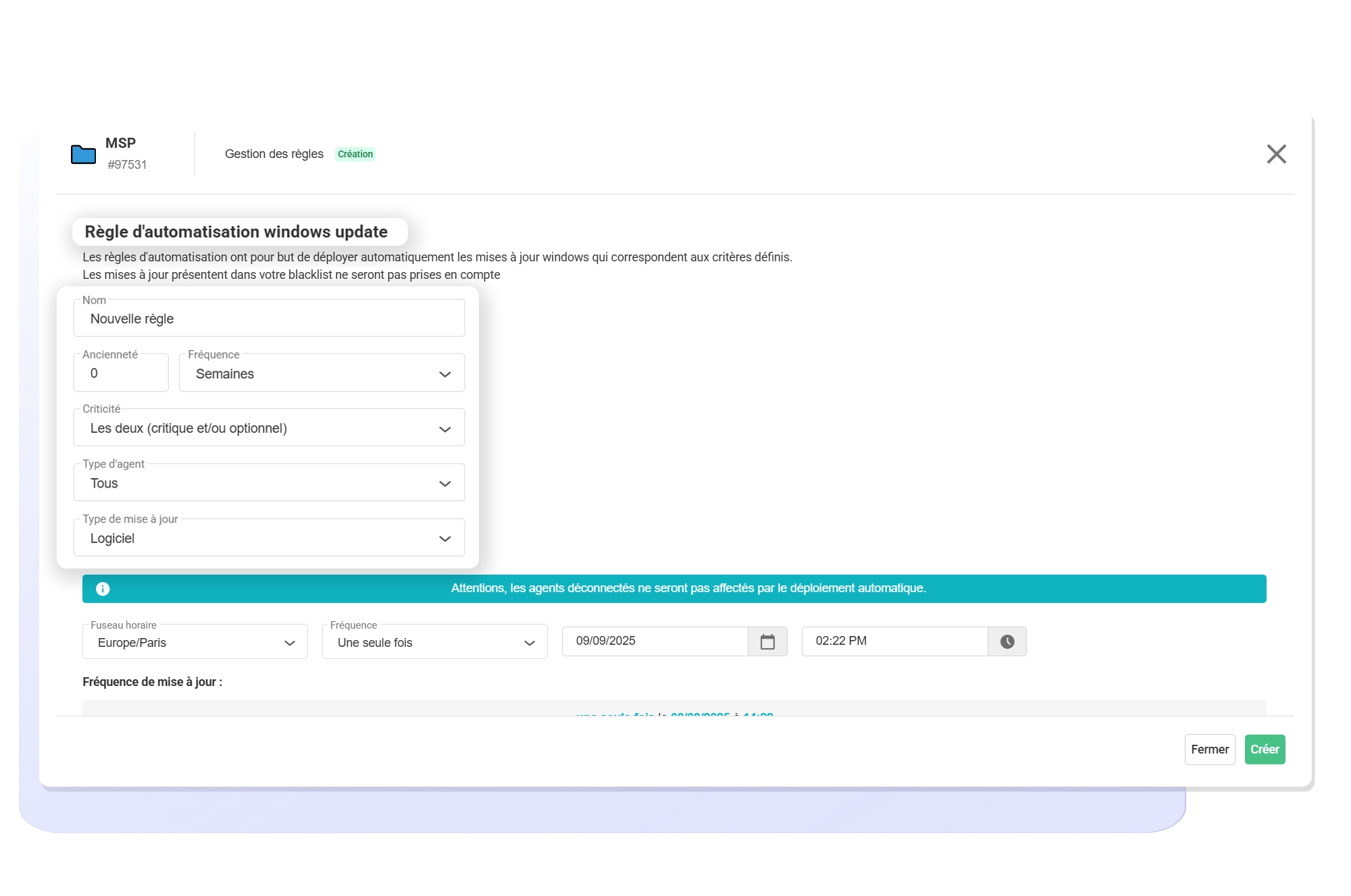 Gestion des correctifs et mises à jour via la plateforme RMM RG System Suite