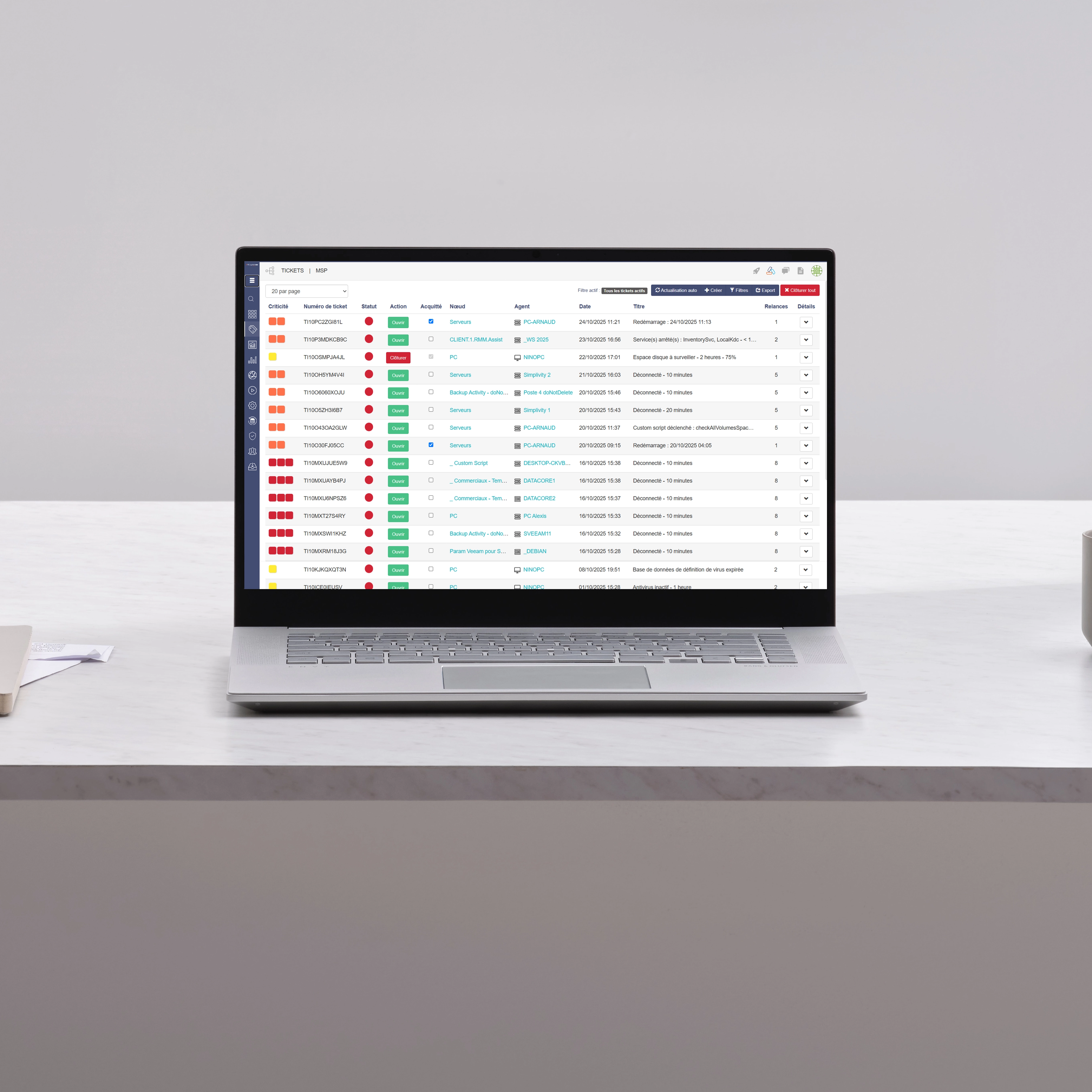 Plateforme SaaS RG System conçue pour le MSP basé un modèle économique gagnant-gagnant