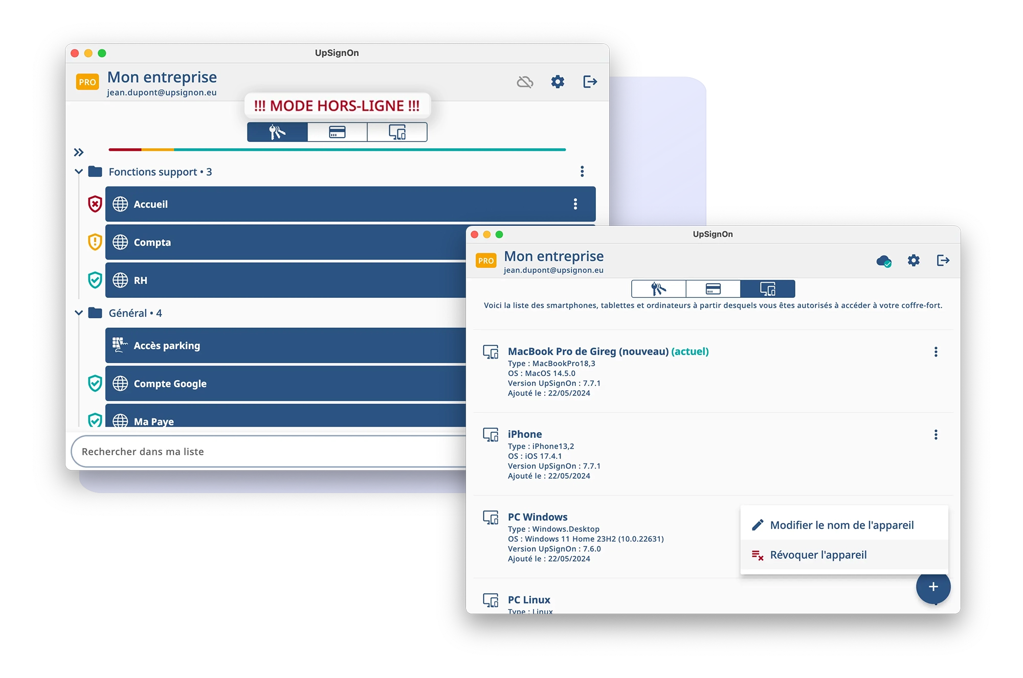 Synchronisation fluide sur tous les appareils
