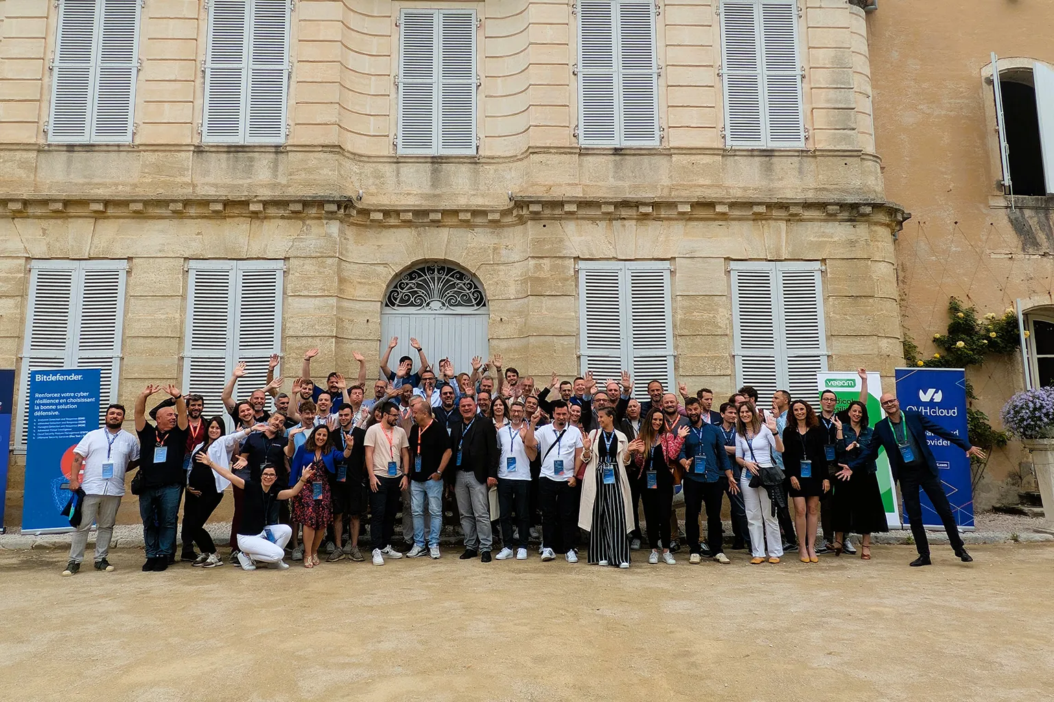 Photo de groupe evenement partenaires Montpellier 2024