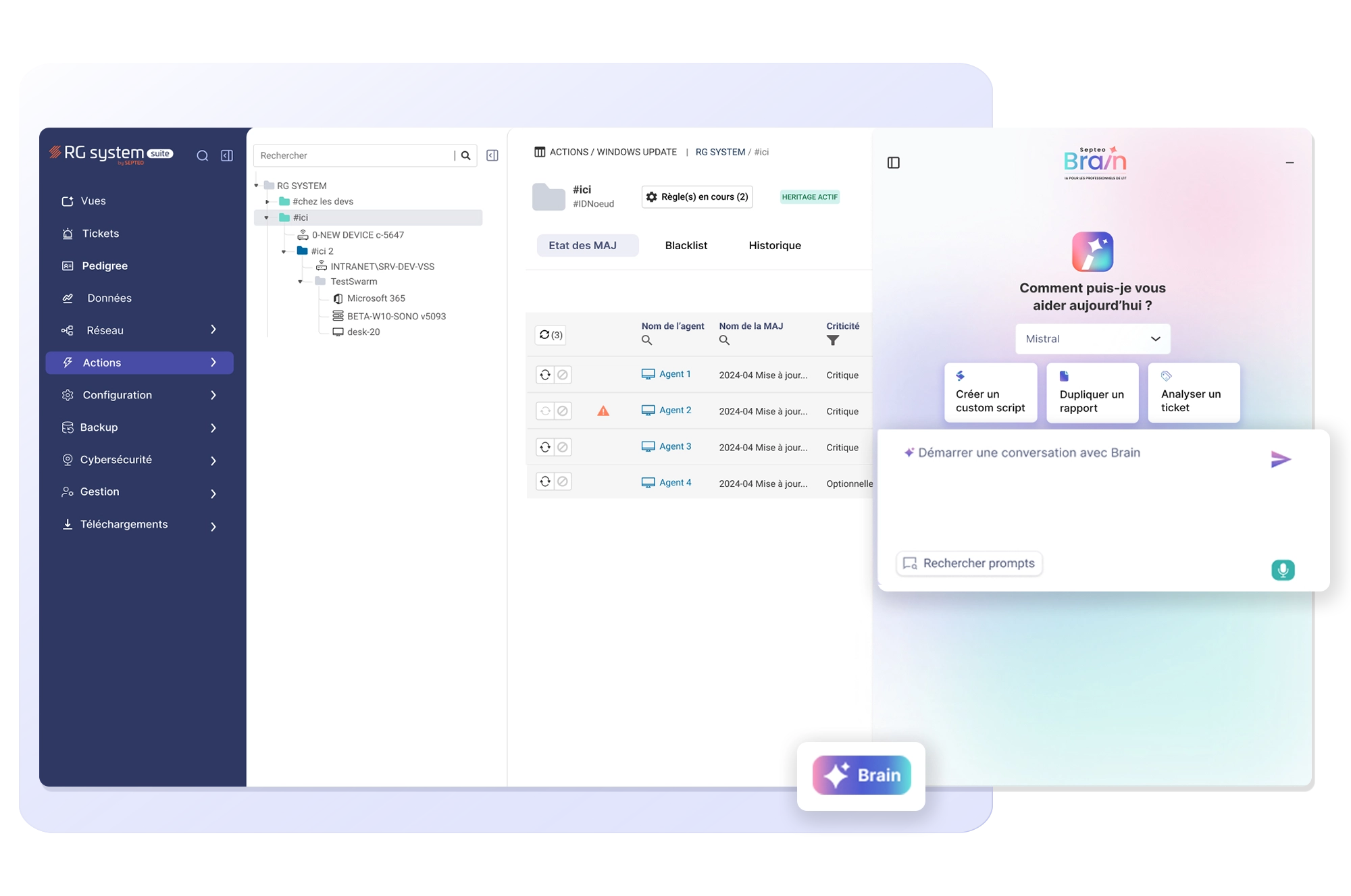 IA Brain dans RMM RG System Suite