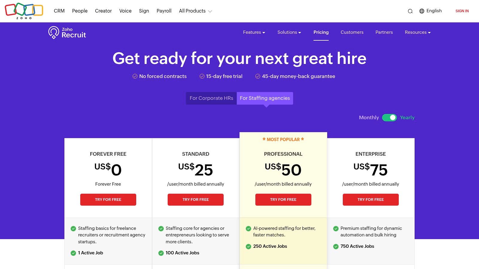 Zoho Recruit