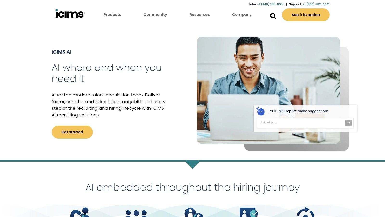 iCIMS Talent Cloud (with iCIMS AI and Copilot)