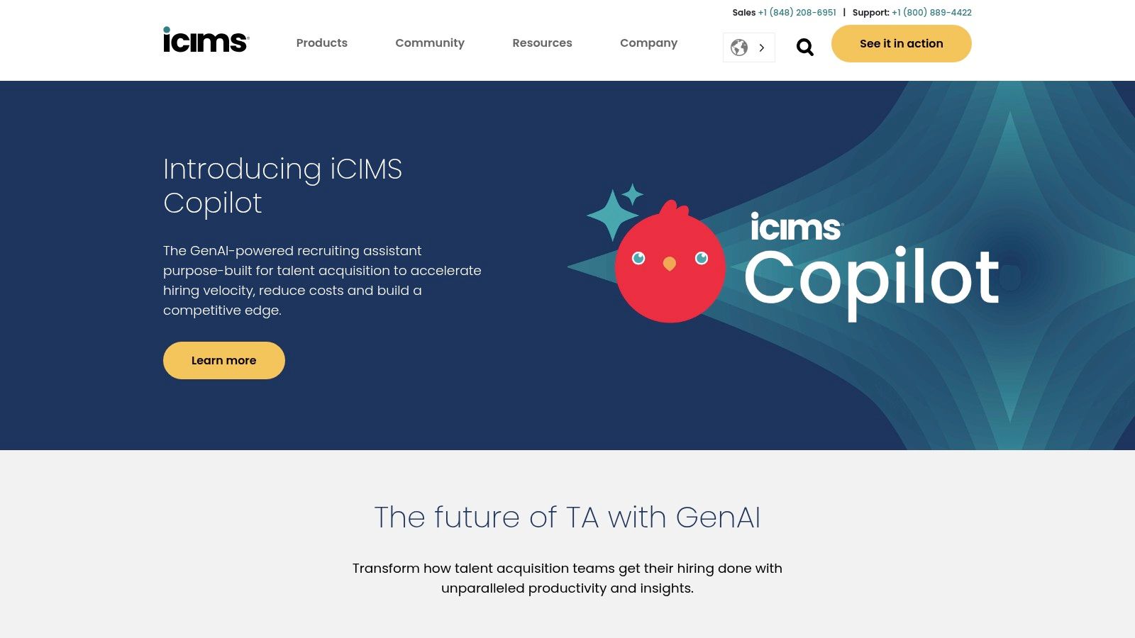 iCIMS Talent Cloud (with iCIMS Copilot and Talent Cloud AI)