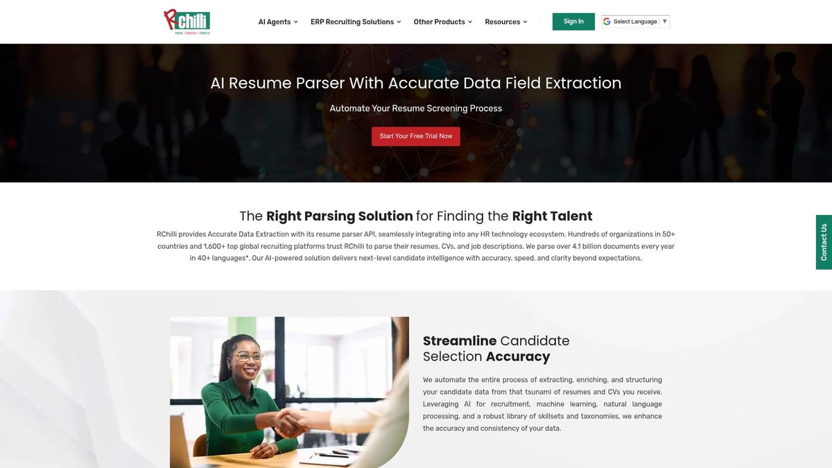 6 Best Resume Parser Tool Picks for Effortless Hiring in 2025 - RChilli