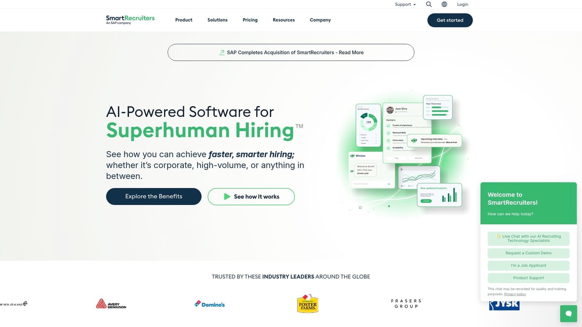 Top 9 Best Hiring Software Picks for 2025 Success - SmartRecruiters