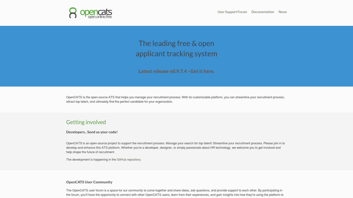 9 Essential Free Hiring Software Picks for 2026 Success - OpenCATS