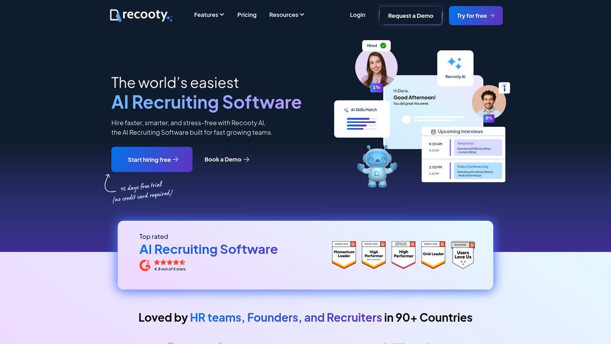 Top 7 Applicant Tracking Systems Free to Use in 2026 - Recooty
