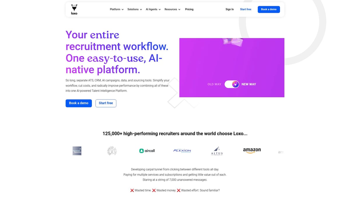 8 Best Recruitment Software Free Options for 2026 - Loxo – Built-In Recruiting CRM and Unlimited Job Posts