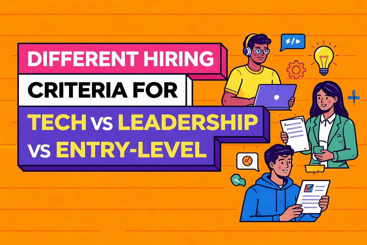 Role-specific evaluation criteria