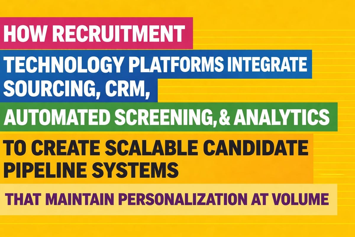 Technology enabled pipeline