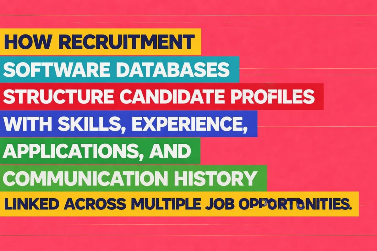 Candidate data organization in recruitment databases