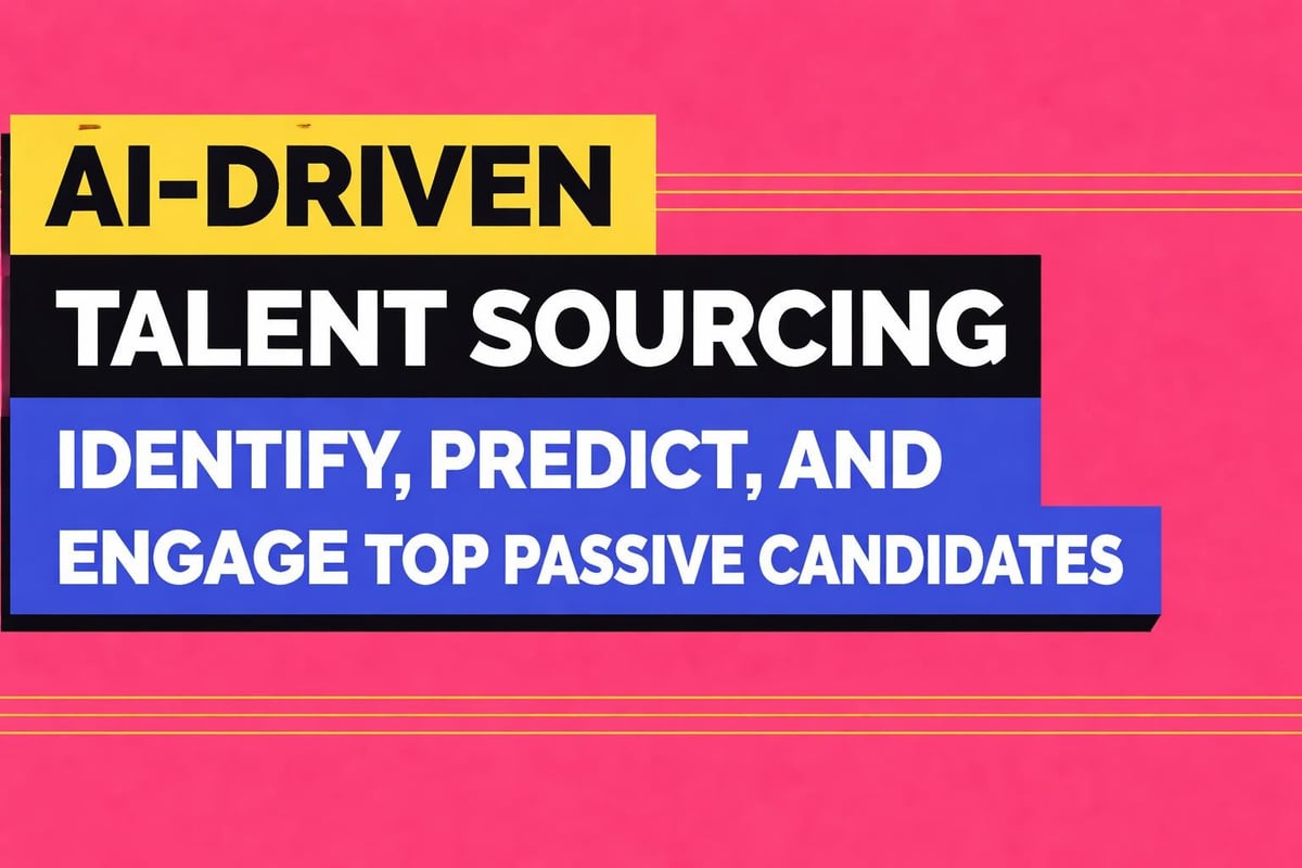 Talent sourcing workflow