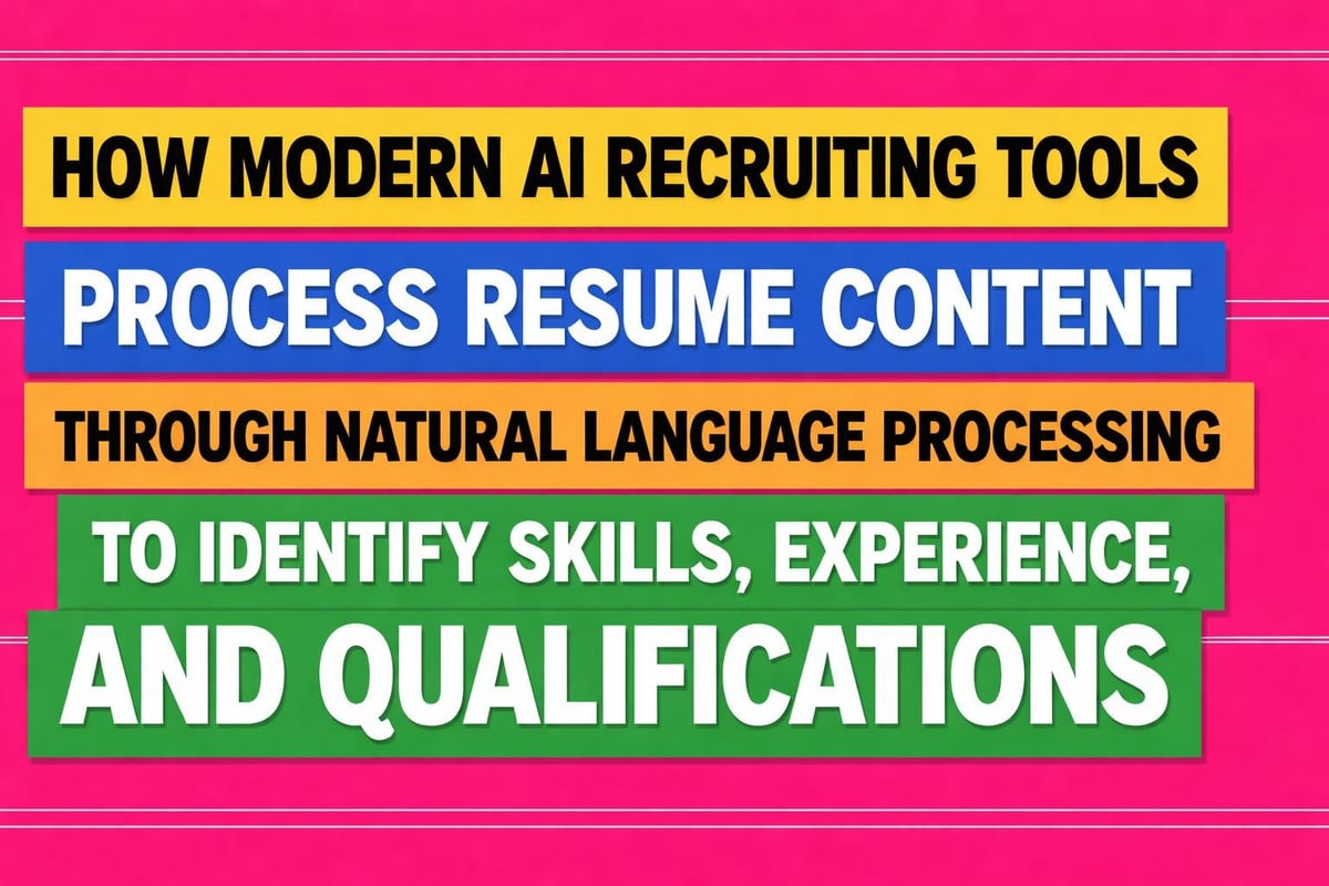 AI analyzing resume content