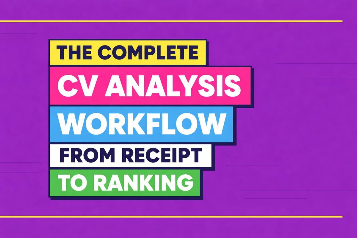 CV analysis workflow stages