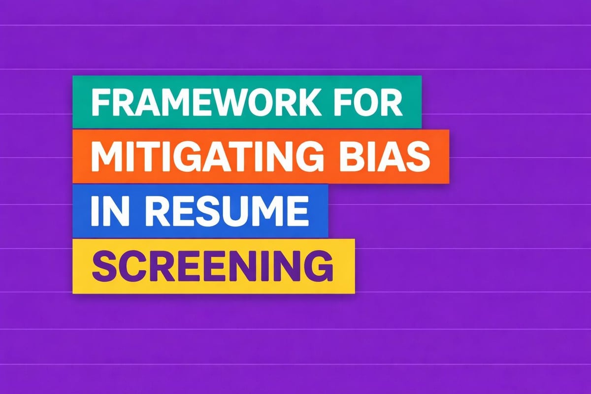Bias mitigation framework
