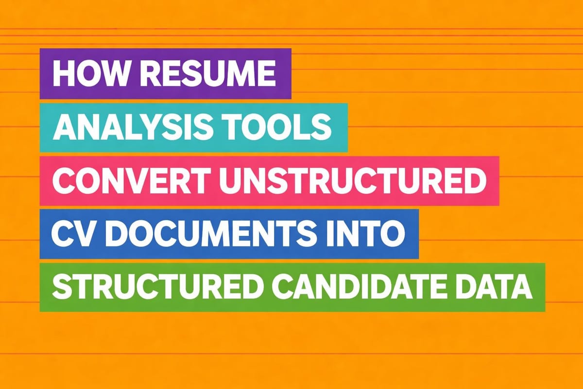 Resume parsing process
