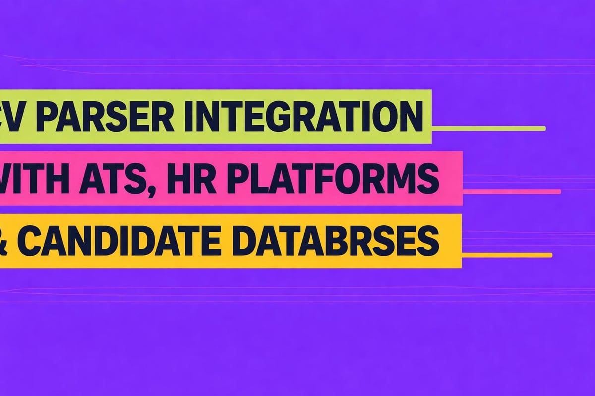 CV parsing integration workflow