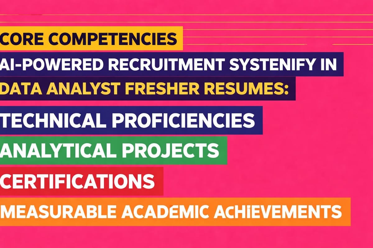 Key competencies recruiters prioritize in data analyst fresher resumes
