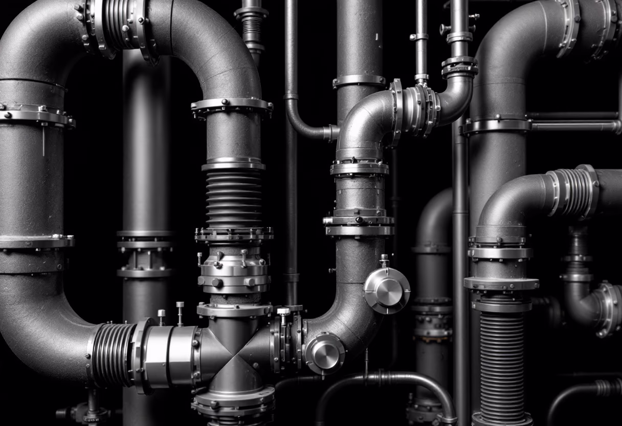 [background image] image of pipes and fittings (for a plumbing service)