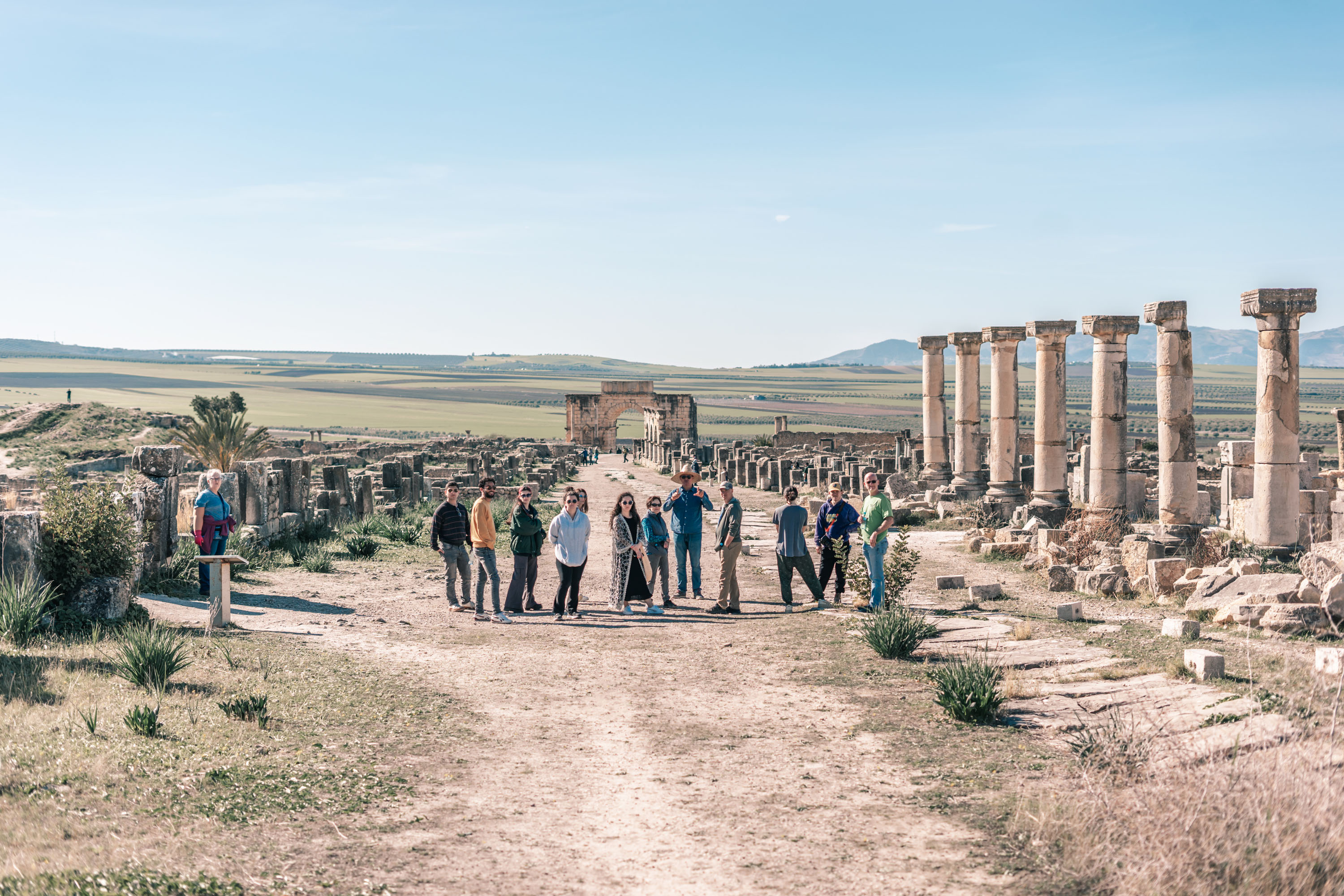 Explore Morocco’s imperial city of Meknes, the Roman ruins of Volubilis, and the sacred town of Moulay Idris on a private day tour from Casablanca, combining history, culture, and scenic landscapes.