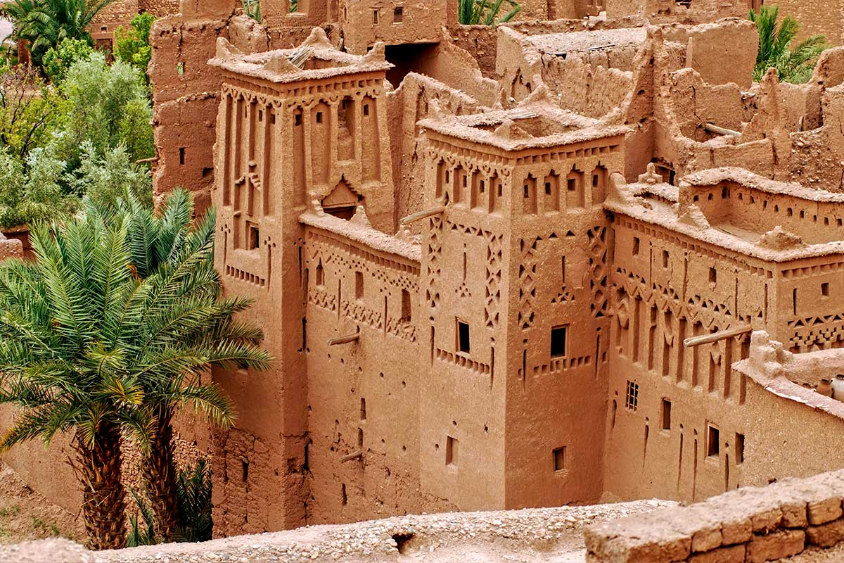 Old Kasbah in Skouka in the south of Morocco during a tour with Moroccan Guides Travel