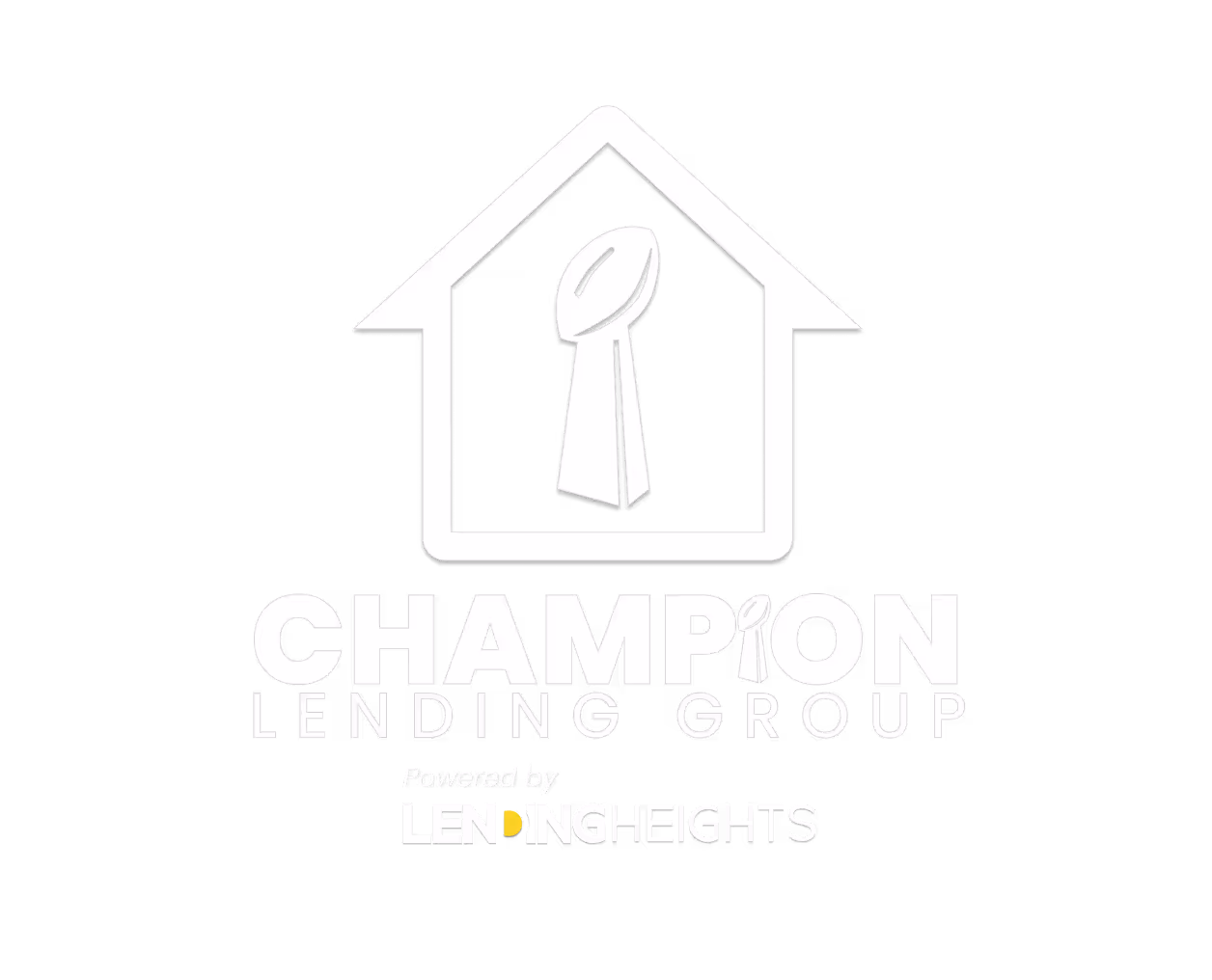 Champion Lending Group White Logo