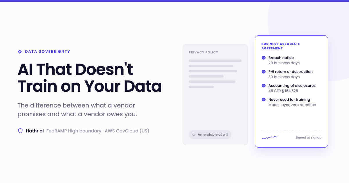 graphic of ai that does not train on your data