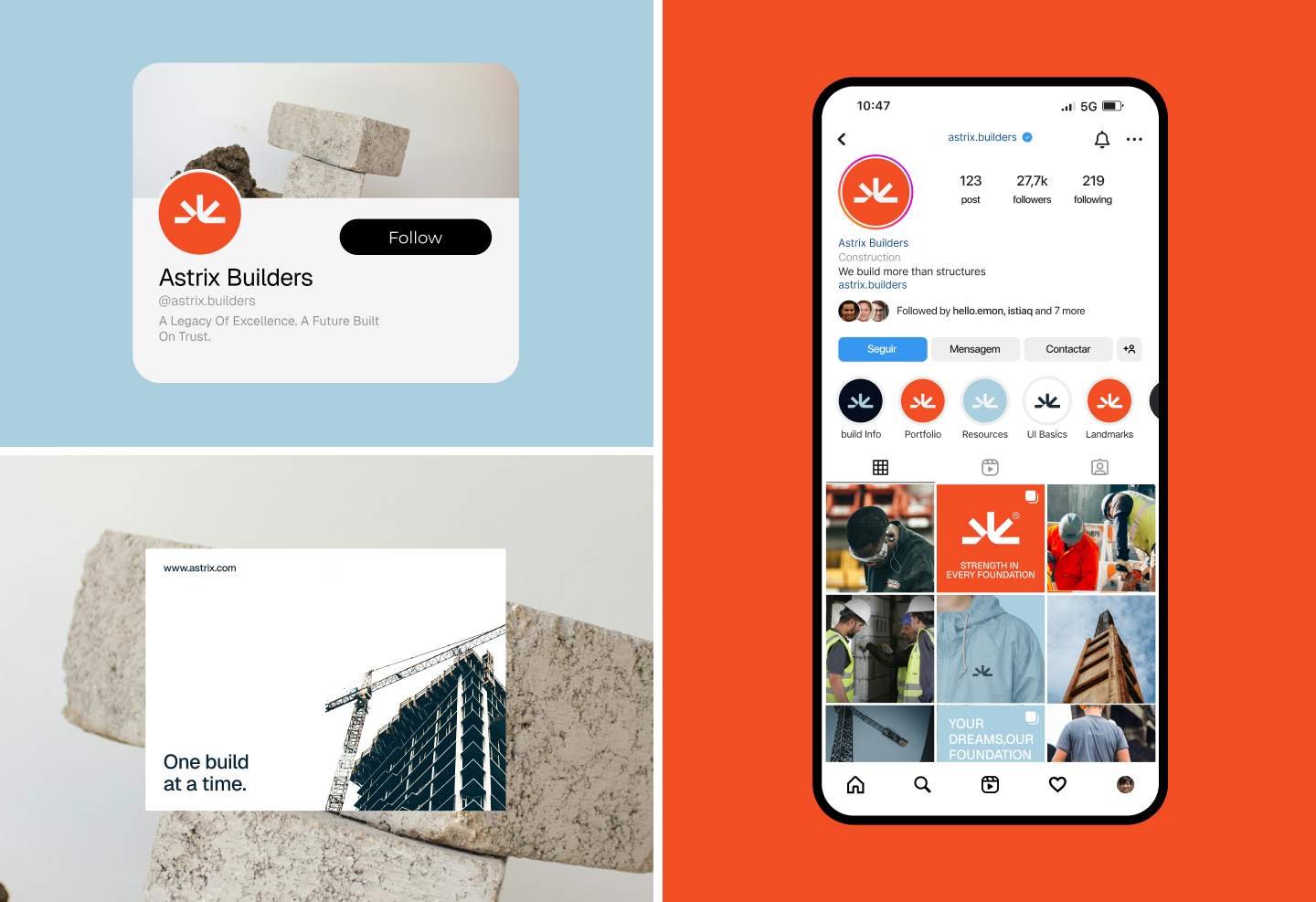 Astrix Builders social media