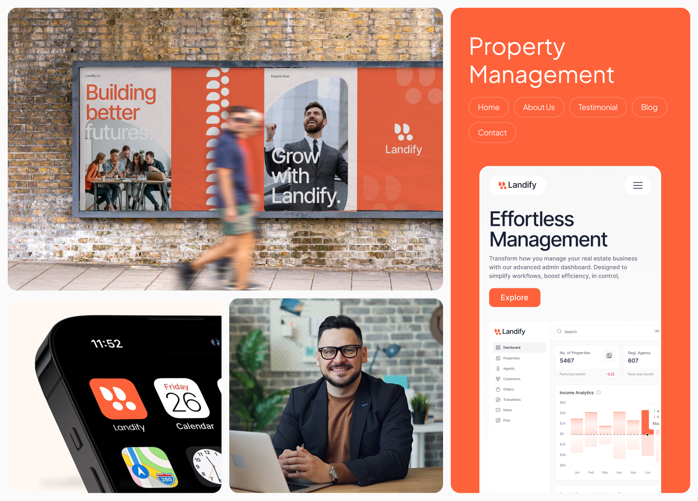 Landify digital brand applications