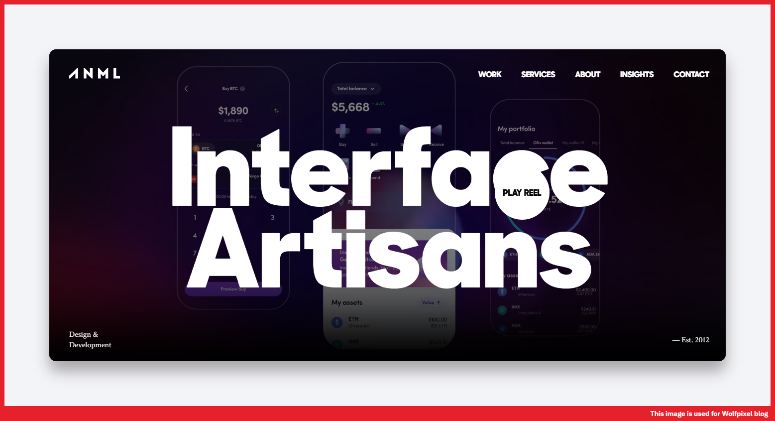 ANML B2B web design example