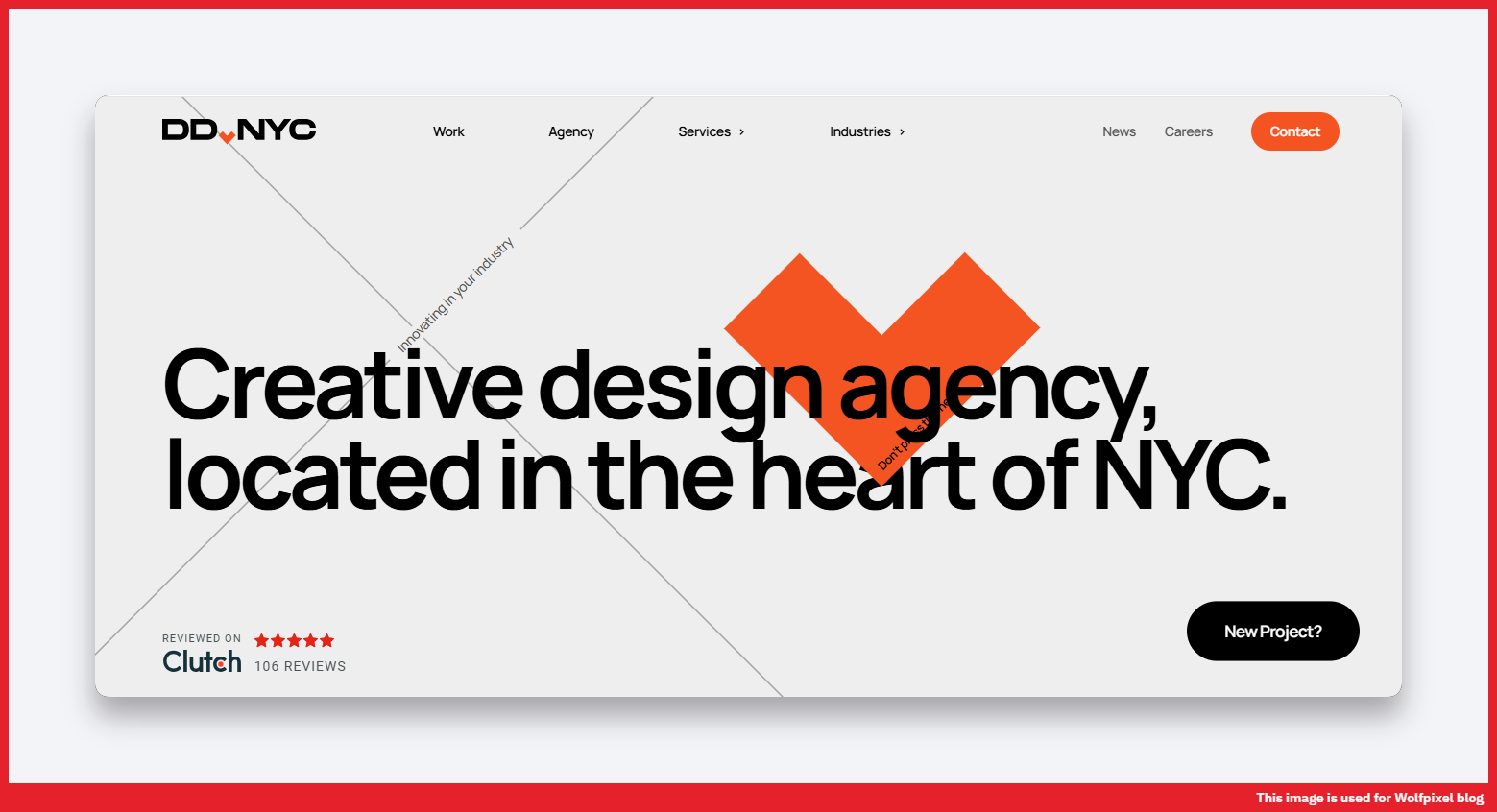 DD.NYC New York B2B website example
