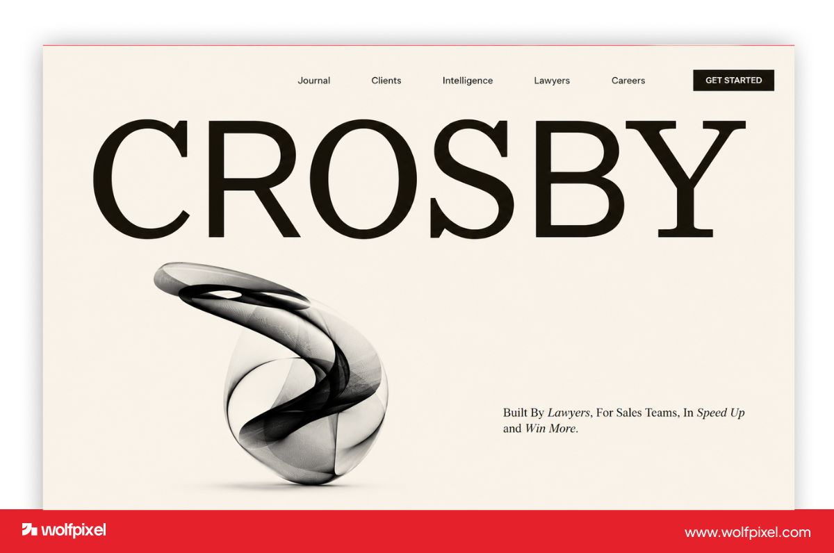 Crosby high converting law firm website design