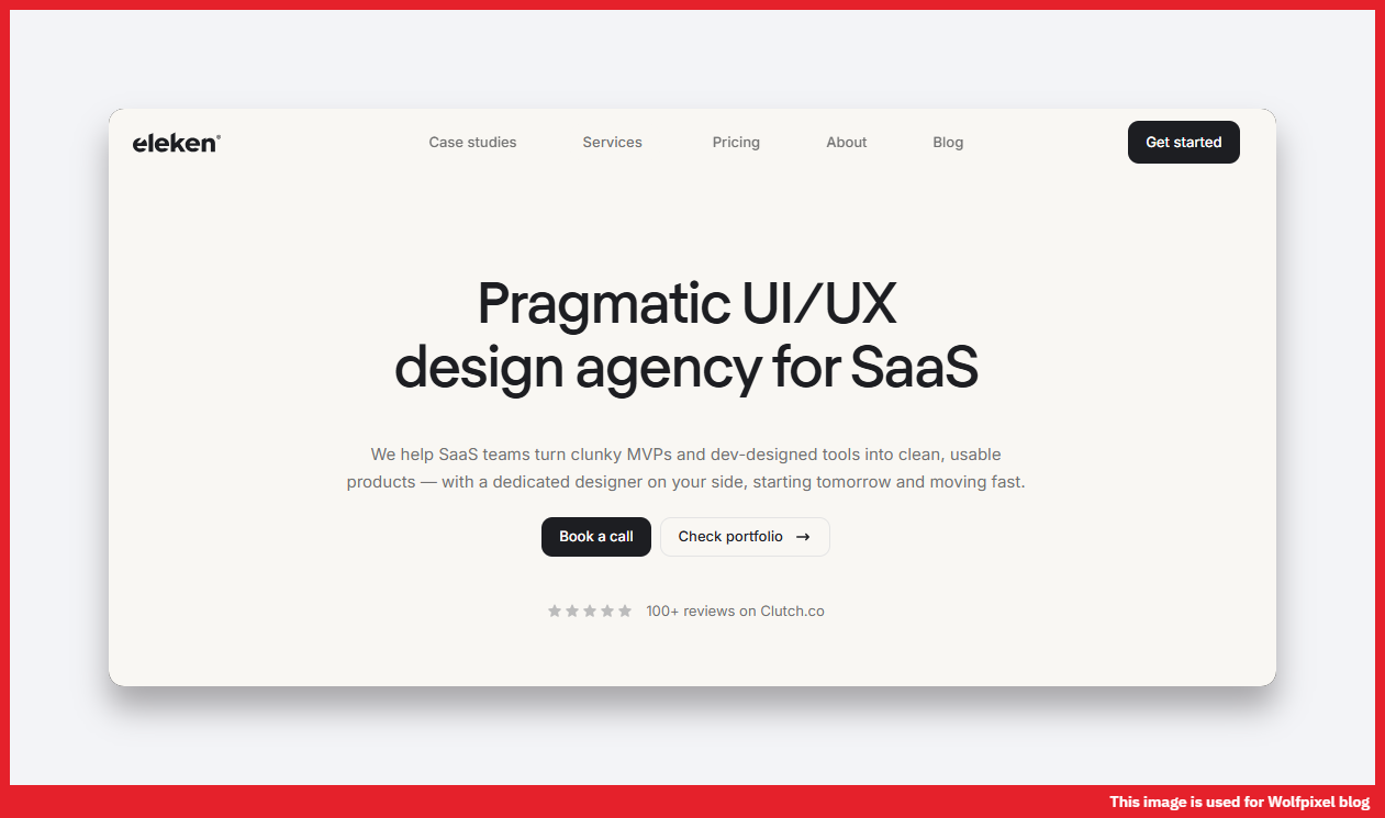 Eleken SaaS dashboard UX design case study