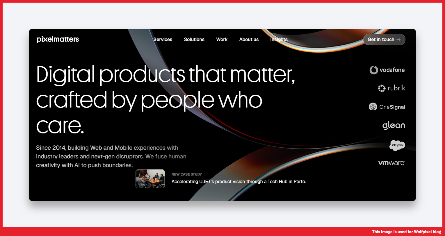 Pixelmatters SaaS product design and front end case study