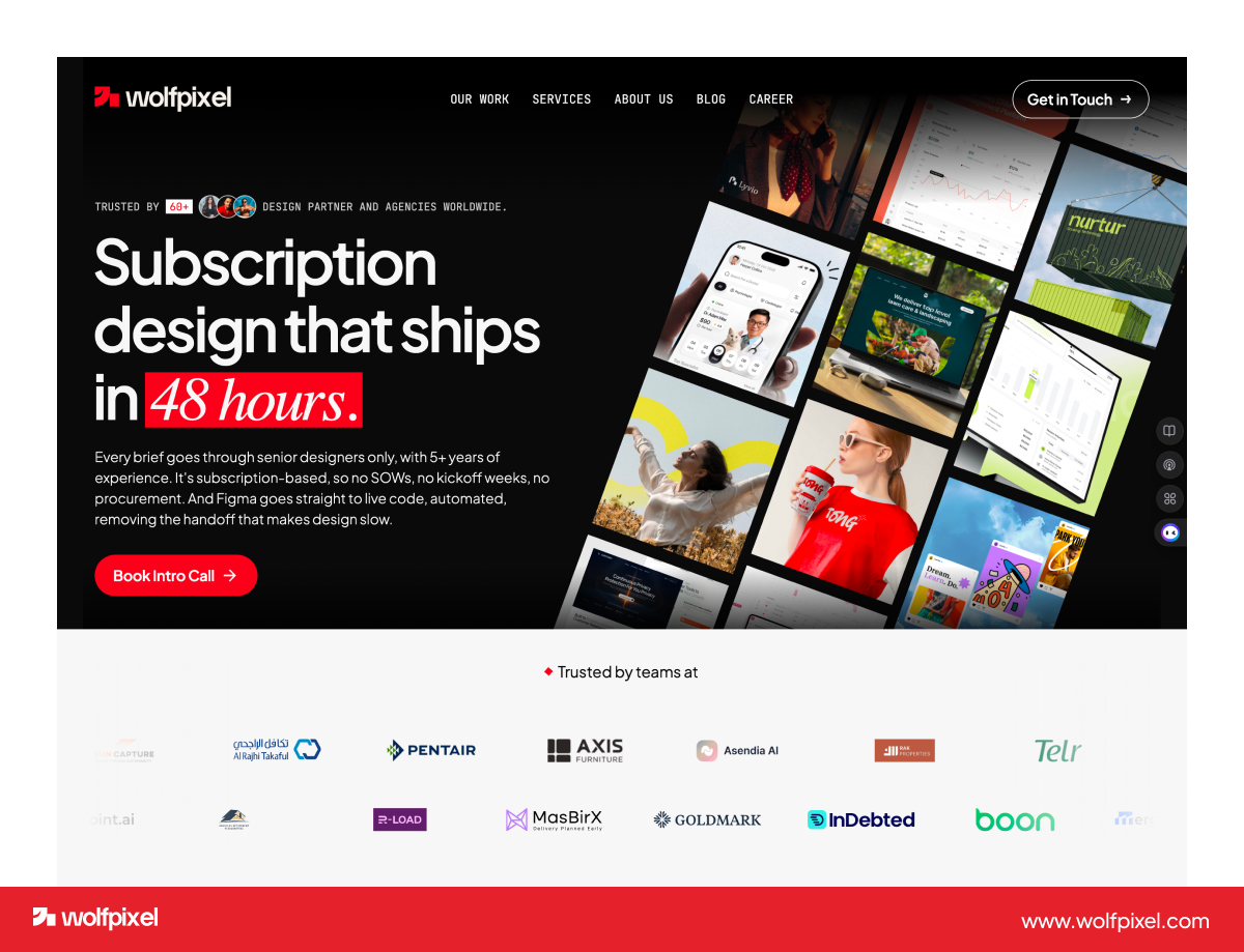 Wolfpixel SaaS and B2B website design case study