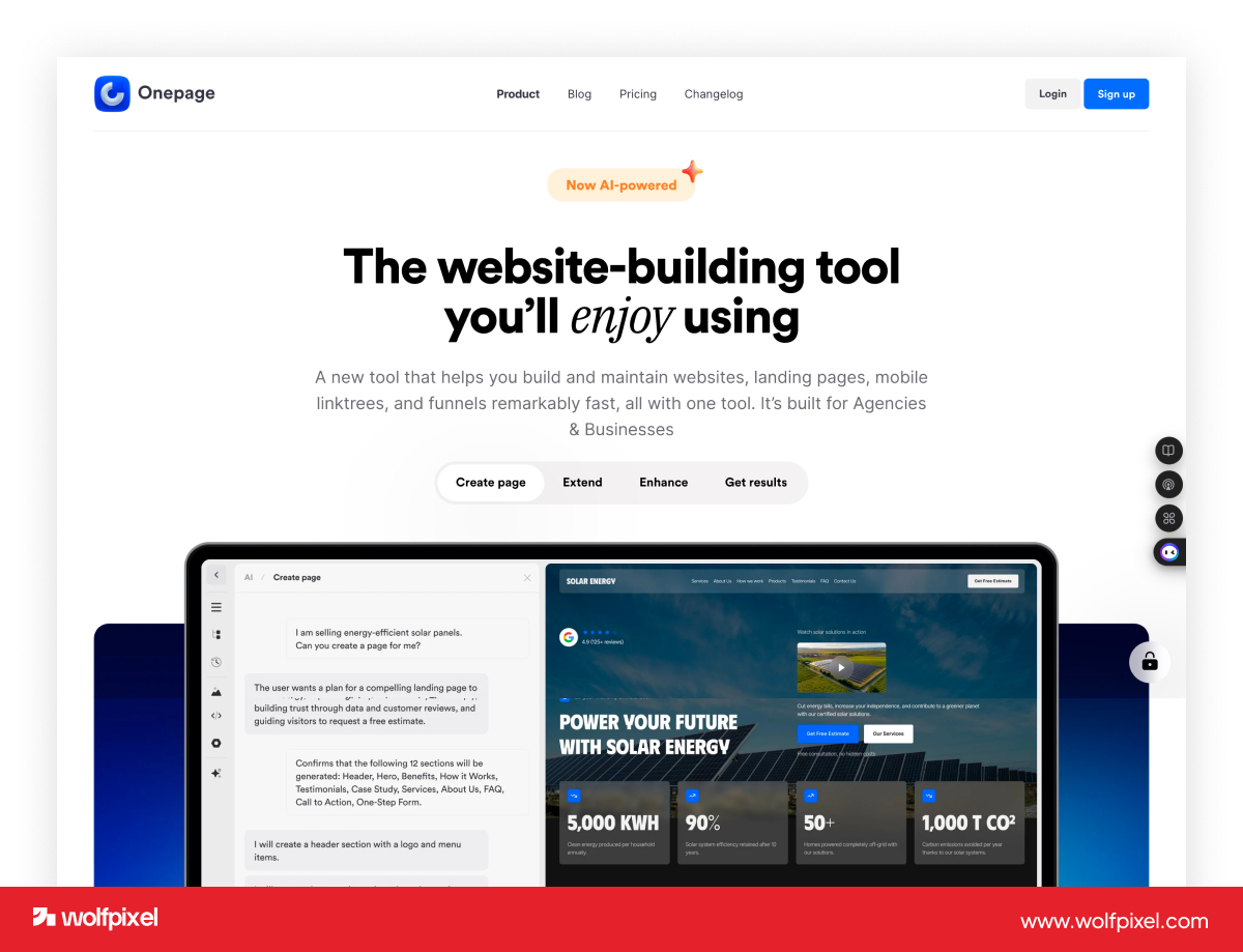 ONEPAGE Hong Kong enterprise website and digital platform design