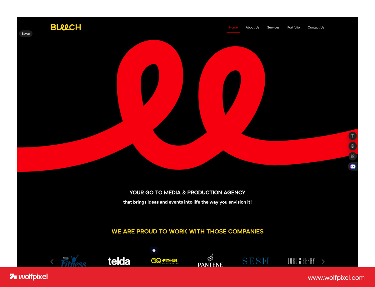 Bleech Berlin custom WordPress website development