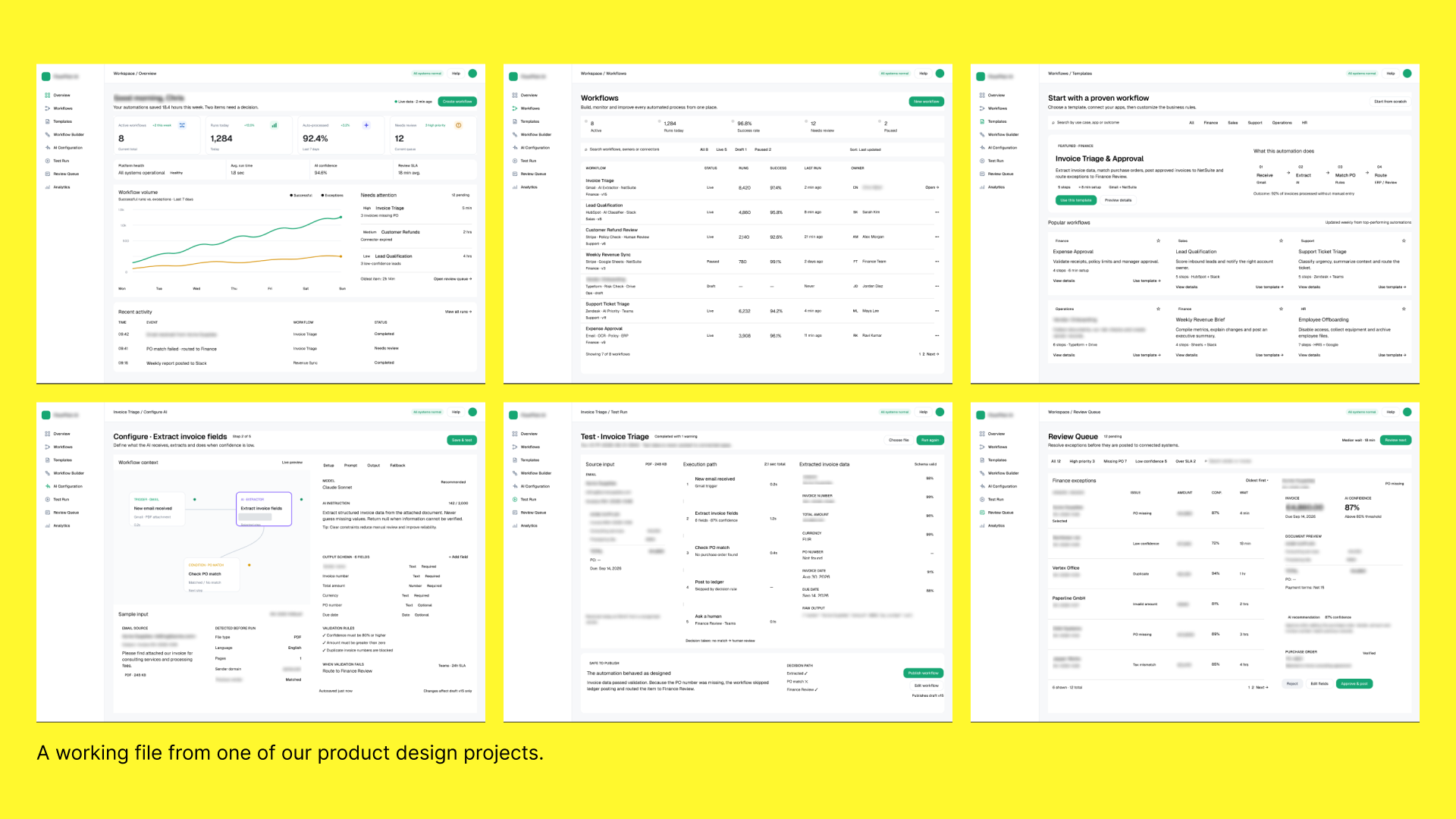 A working file from one of our product design projects.