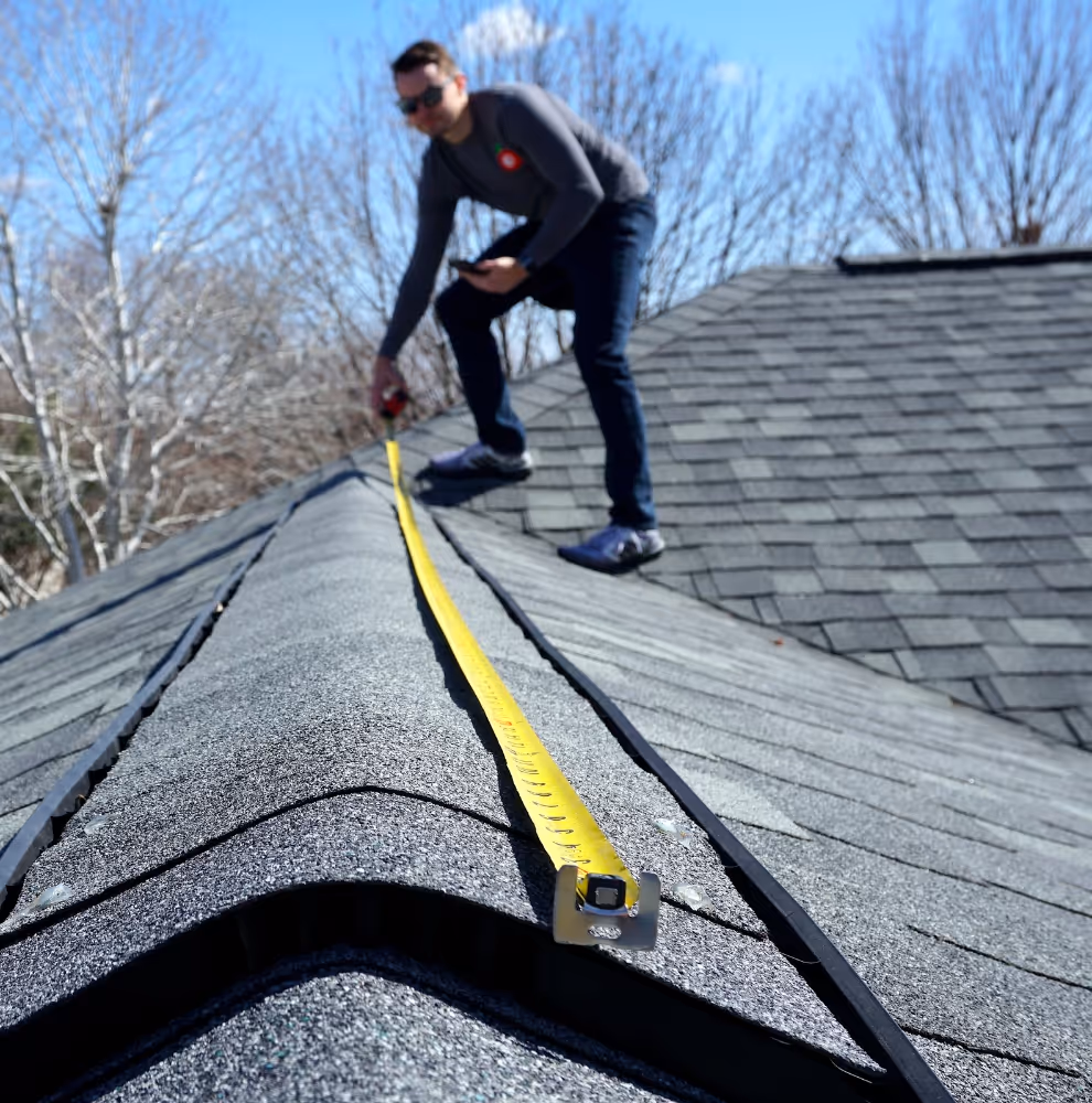 Roof inspection, measurements